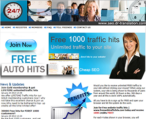 free traffic hits